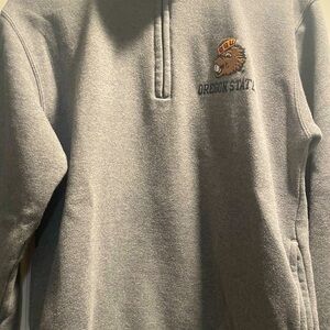 OSU Beaver Unisex Grey Sweatshirt 1/4 Zip